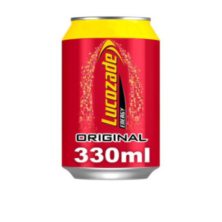 Drink Lucozade Original Can 330 ml. "Including 0.15c Return Deposits"