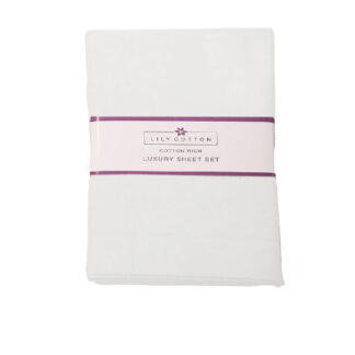 Double Fitted Sheet Pick Poly Lily Cotton 140x190