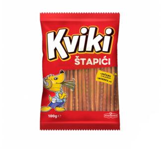 Mini Pretzels Cracker Breadsticks Kviki 100 g.