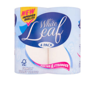 Family Toilet Paper White Leaf Softer/Stronger 4 pcs.