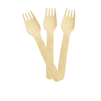 Wooden Fork 160 mm 100 pcs.