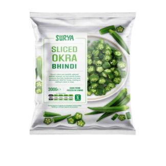 Okra Sliced Surya 300 g. Frozen/Halal