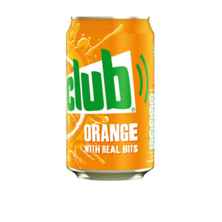 Drink Club Orange With Real Bits 330 ml. "Including 0.15c Return Deposits"
