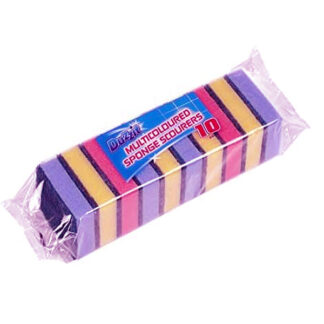 Multicoloured Sponge Scourers Duzzit 10 pcs.