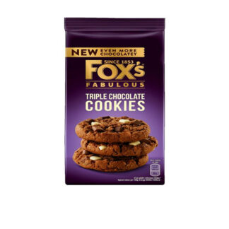 Biscuit Cookies Triple Chocolate Fox's 180 g.