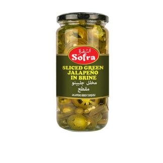 Sliced Green Jalapeno Sofra 480 g.