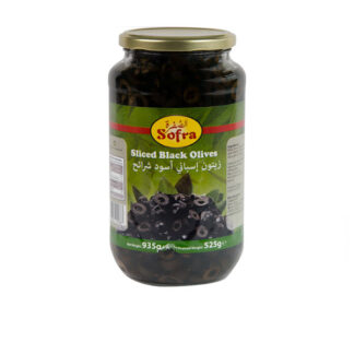 Sliced Black Olives Sofra 330 g.