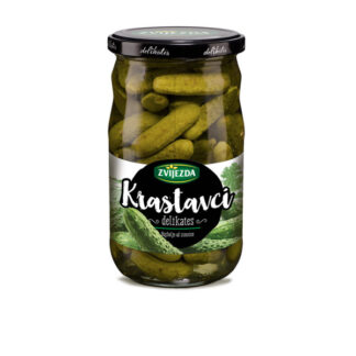 Pickled Gherkins Zviezda 670 g.