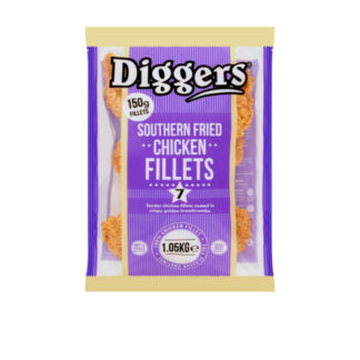 Southern Fried Chicken Fillets Diggers 1 kg.