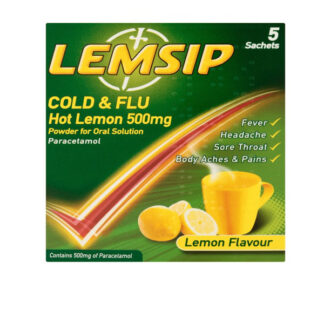 Cold/Flu Hot Lemon 500 Lemsip Max 5 Sachets