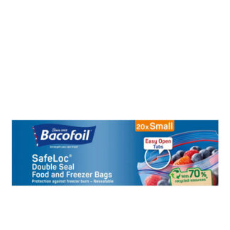 SafeLoc Double Seal Food and Freezer Bags Small 20 pcs.