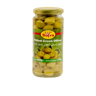 Pitted Green Olives Sofra 330 g.