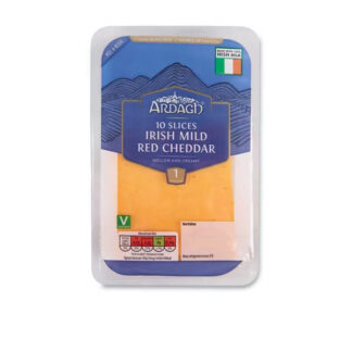 10 Sliced Irish Mild Red Cheddar Ardagh 200 g.