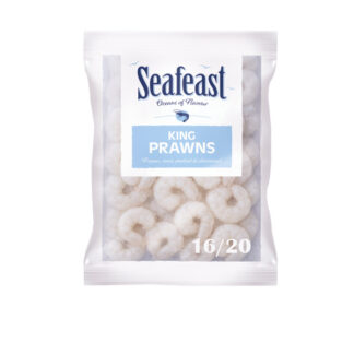 Peeled/Raw King Prawns 16/20 Seafeast 1 kg.