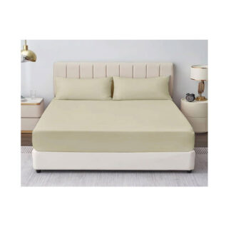Single Fitted Sheet Ivory  Rich Choice 91x190 cm.