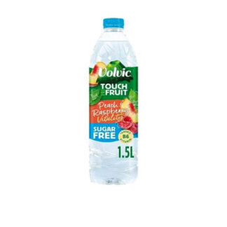 Still Water Peach/Raspberry Volvic 1.5 l. “Including +25 c Return Deposits”
