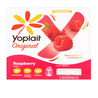 Yogurt Smooth Raspberry Yoplait 4 x 125 g.