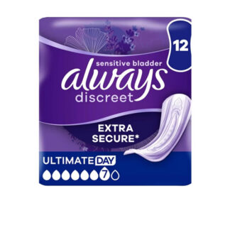 Liners Always Discreet Extra Secure N7 Ultimate Day 12 pads.