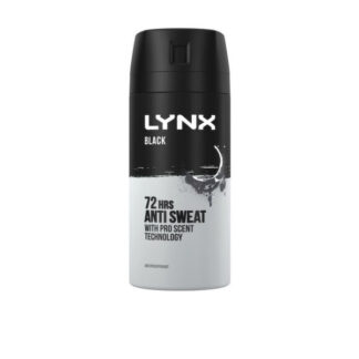 Deodorant Aerosol Lynx Black Anti Sweat 150 ml.