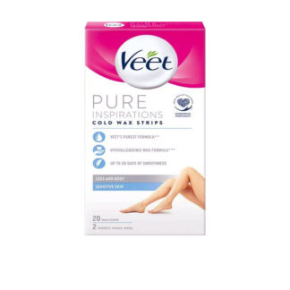 Wax Strips Pure Inspiration Sensitive Leg/Body Veet (20 pcs.)