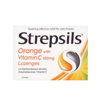 Lozenges Orange With Vitamin C Strepsils 24 pcs.