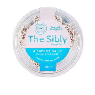 4 Energy Balls Cacao/Nut Butter The Sibly 120 g.
