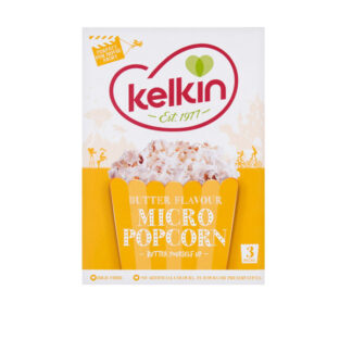 Microwave Butter Popcorn Kelkin 3x90 g.