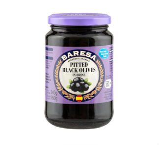 Pitted Black Olives in brine Beresa 340 g.