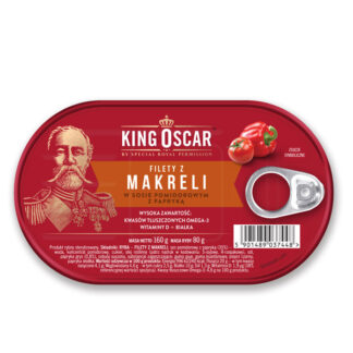 Makrel In Tomato Sauce With Red Pepper King Oscar 160 g.